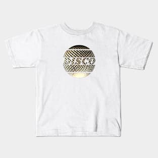 Discoball in gold with inscription "Disco" Kids T-Shirt